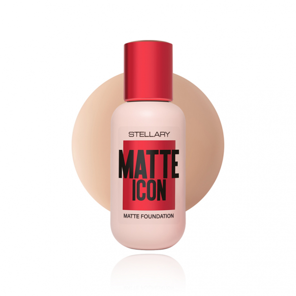 Крем тональный для лица `STELLARY` MATTE ICON FOUNDATION матирующий тон 03 Натурально-бежевый