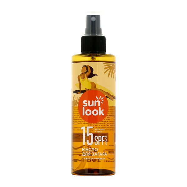 Масло для загара `SUN LOOK` SPF-15 190 мл